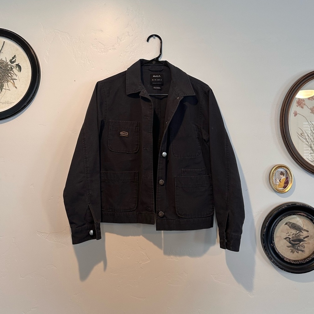 RVCA - Recession Womens Chore Coat Utility Jacket - Black